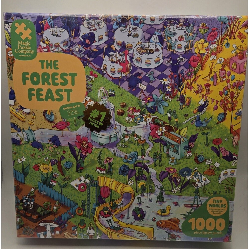 Brand New Sealed Magic Puzzle Company 1000 Piece Puzzle The Forest Feast